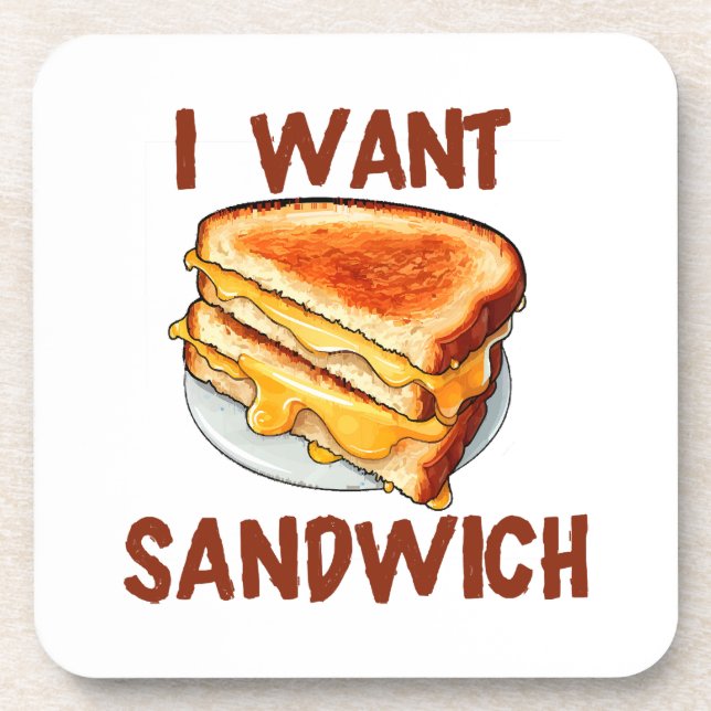 Posavasos Quiero Sandwich (Frente)