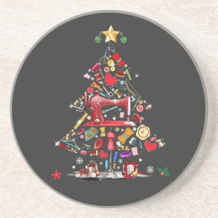 Posavasos Quilter Merry Christmas Tree Quilt Block Quilting 