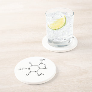 Posavasos Química Molécula Cafeína Café Átomos