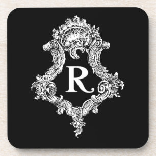 Posavasos R Monograma inicial
