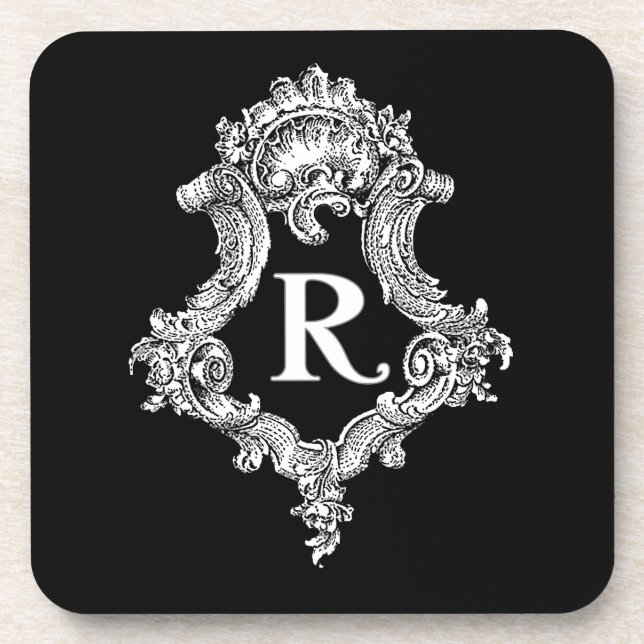 Posavasos R Monograma inicial (Frente)