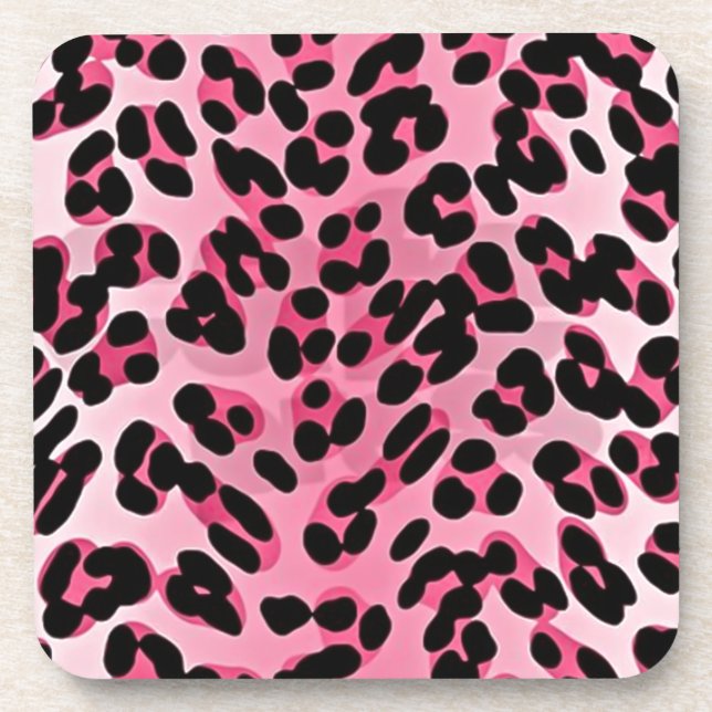 Posavasos RAB Rockabilly Pink Cheetah Print (Frente)