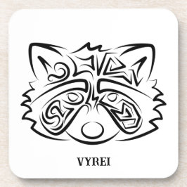 Posavasos Racco tribal blanco y negro