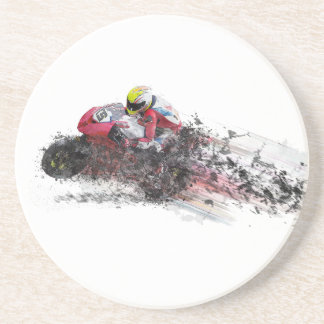 Posavasos Racer de motocicleta acelerada