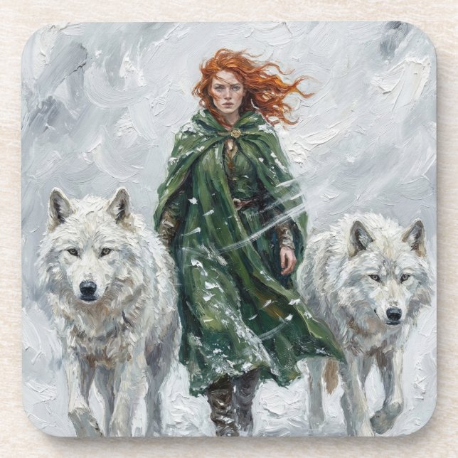 Posavasos Radiant Peace Dove Lantern Imbolc Snowdrops Art (Frente)