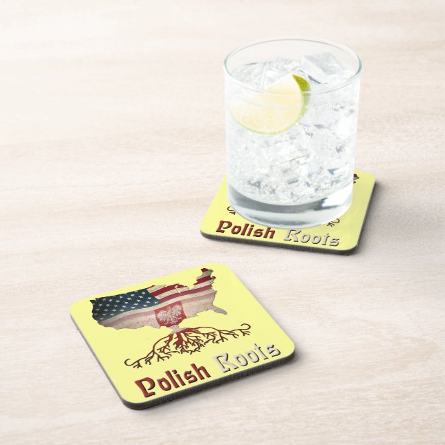 Posavasos Raíces polacas con los prácticos de costa (Lado Derecho)