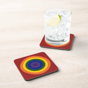 Posavasos Rainbow Bullseye