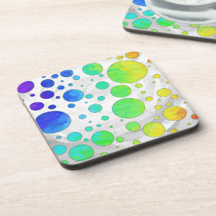Posavasos Rainbow Icy Polka Dot Pattern