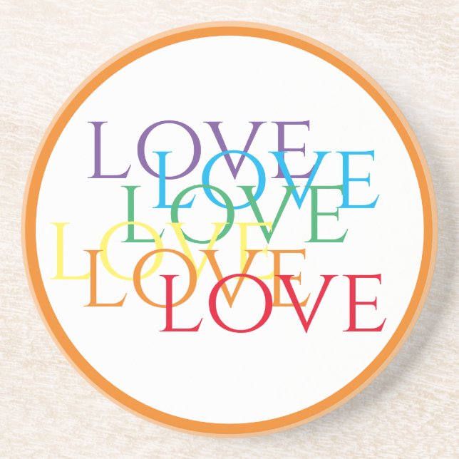 Posavasos RAINBOW LOW Ronda Sandstone Coaster / Naranja (Frente)