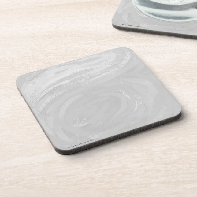 Posavasos Rainy Sky Gray Swirl (Lado Izquierdo)