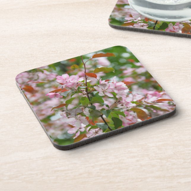 Posavasos Rama delgada con flores manzana (Lado Izquierdo)