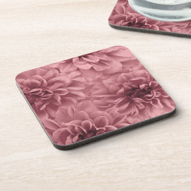 Posavasos Ramo de flores de dalias malva claro (Lado Izquierdo)