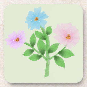 Posavasos Ramo de flores silvestres de acuarela etérea - Pas