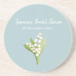 Posavasos Ramo de lirios del valle para baby shower nupcial