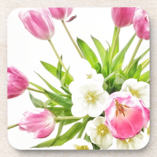 Posavasos Ramo de los tulipanes de la primavera (Frente)