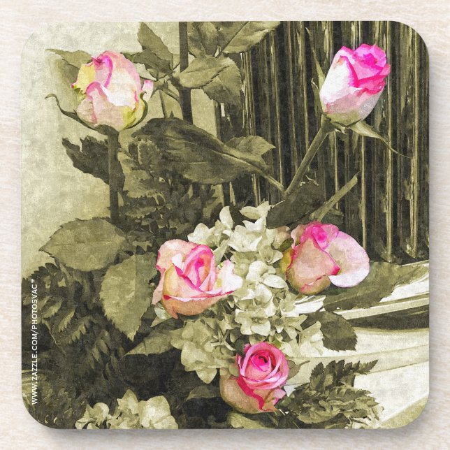 Posavasos Ramo de Novia Vintage (Frente)