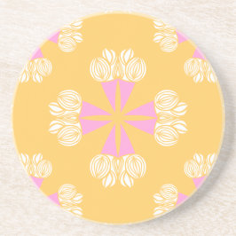 Posavasos Ramo de verano atrevido sobre dorado