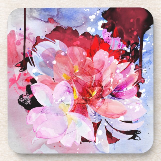Posavasos Ramo hermoso de flores (Frente)