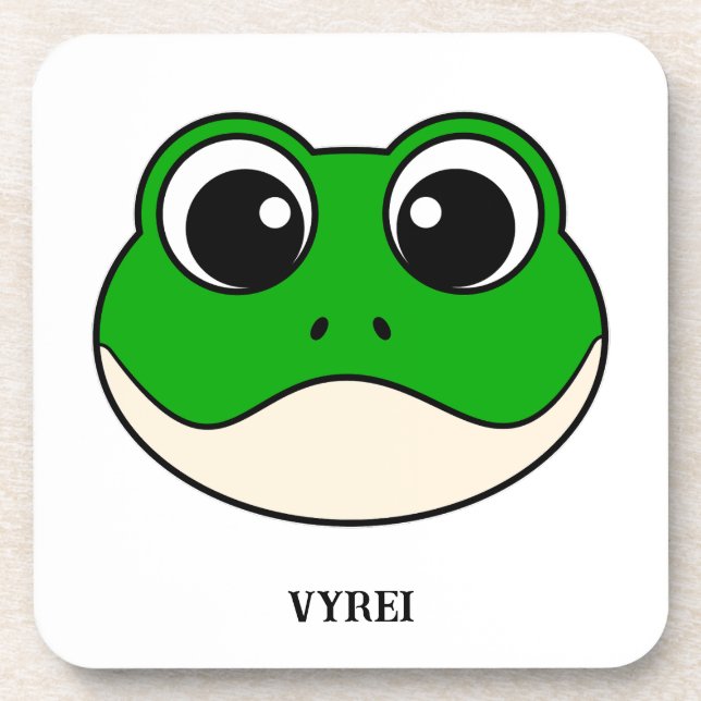 Posavasos Rana Cute Sonriente (Frente)