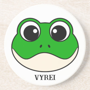 Posavasos Rana Cute Sonriente