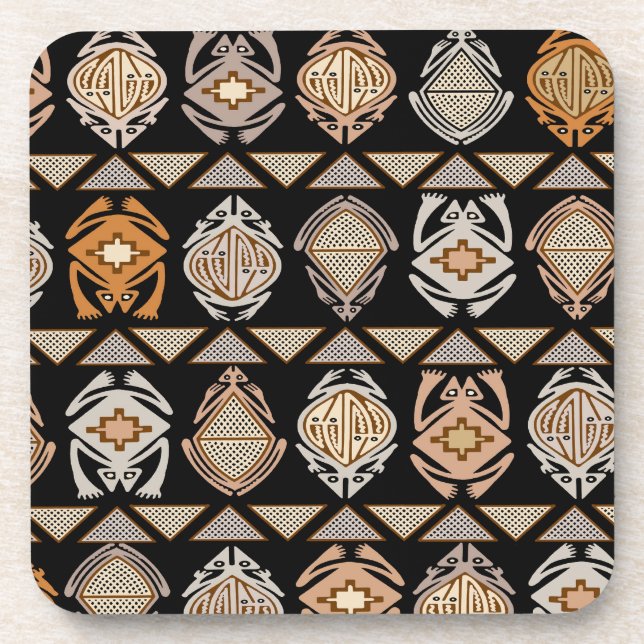Posavasos Ranas de salto tribal (Frente)