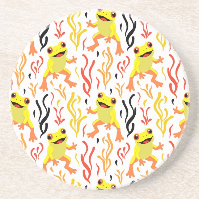 Posavasos Ranas juguetonas (Frente)