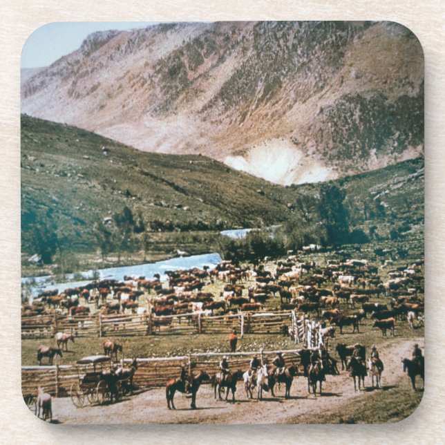 Posavasos Rancho de ganado, Colorado, 1899 (foto) (Frente)