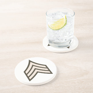 Posavasos rango de sargento del ejército