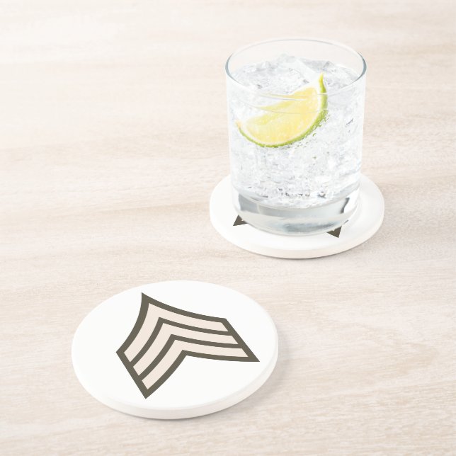Posavasos rango de sargento del ejército (Lado)