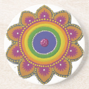 Posavasos "Rangoli Vibrante"