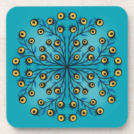 Posavasos Rara y espeluznante Halloween de arte de terror