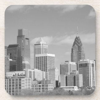 Posavasos Rascacielos Philadelphia en blanco y negro