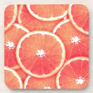 Posavasos Rasgos de pomelo rosa