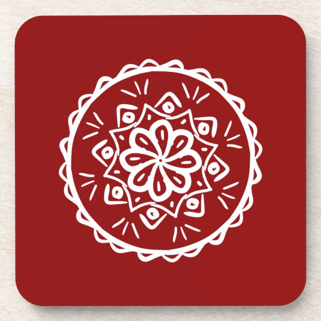 Posavasos Raspberry Mandala (Frente)