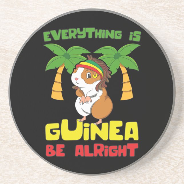 Posavasos Rasta Guinea Pig (Frente)