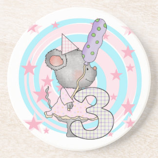 Posavasos Ratón 3er cumpleaños camisetas y regalos