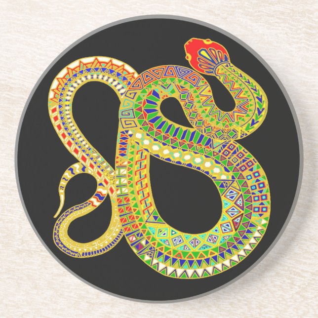 Posavasos Rattler del Desierto del Suroeste (Frente)