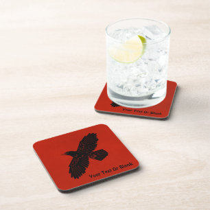 Posavasos Raven en rojo