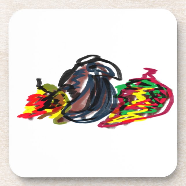 Posavasos Raven relaja Otoño (Frente)