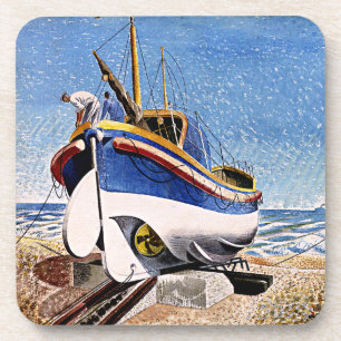 Posavasos Ravilious - Lifeboat en Aldeburgh