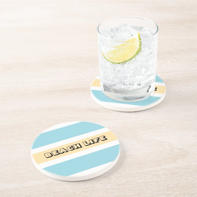 Posavasos Rayas Amarillas Y Azules (Lado)