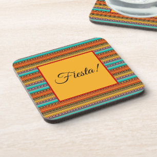 Posavasos rayas aztecas "Fiesta"