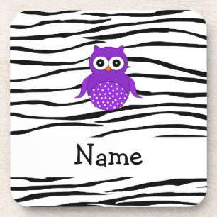Posavasos Rayas conocidas personalizadas de la cebra del