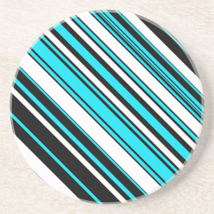 Posavasos Rayas de agua blanco y negro lindo Funda-Mate iPho