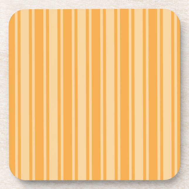 Posavasos Rayas de caramelo amarillo (Frente)