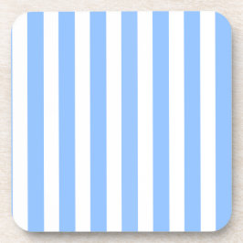 Posavasos Rayas de caramelo azul y blanco