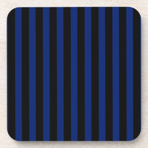 Posavasos Rayas de caramelo azul y negro