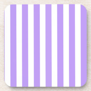 Posavasos Rayas de caramelo morado y blanco