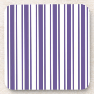 Posavasos Rayas de caramelos ultravioletas y blancas