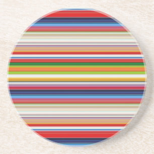 Posavasos Rayas de colores cálidos